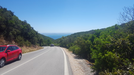Road down to the Arrábida beaches